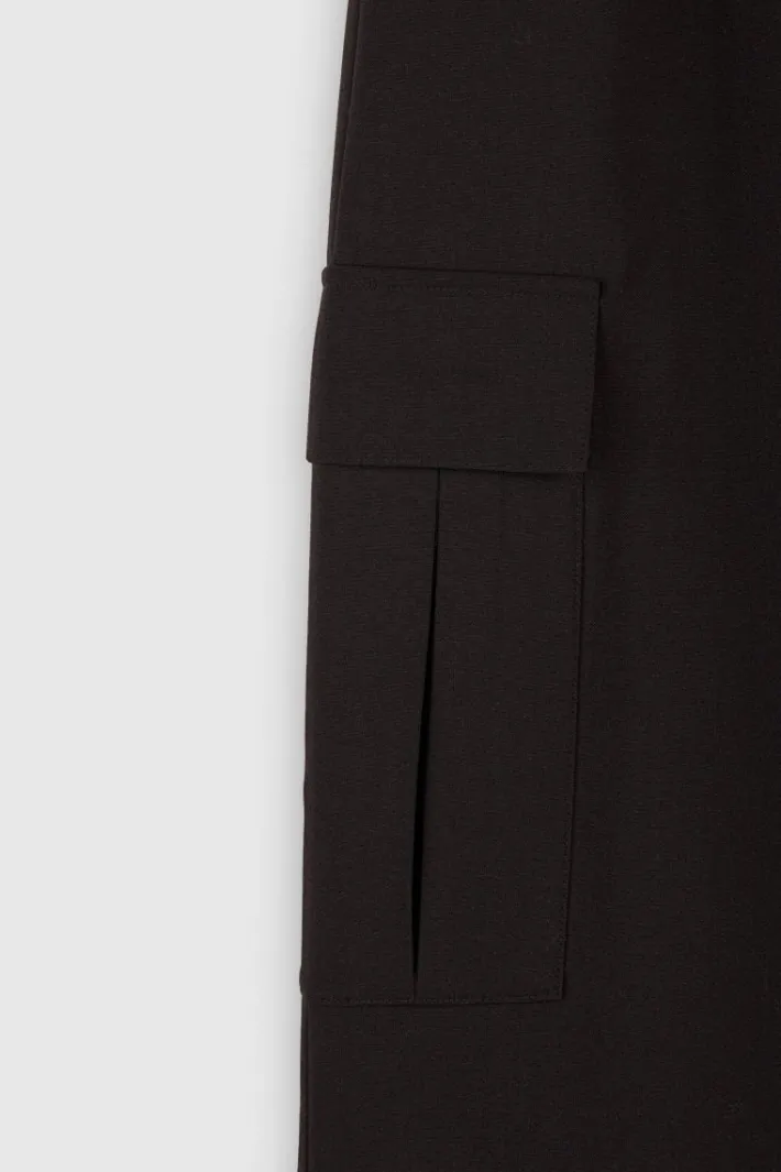 Teddy Smith Pantalon P-ROSALY CARGO NOIR Cheap