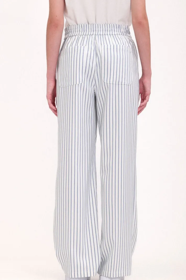 Teddy Smith Pantalon P-ROSALY STRIPE BLANC Shop