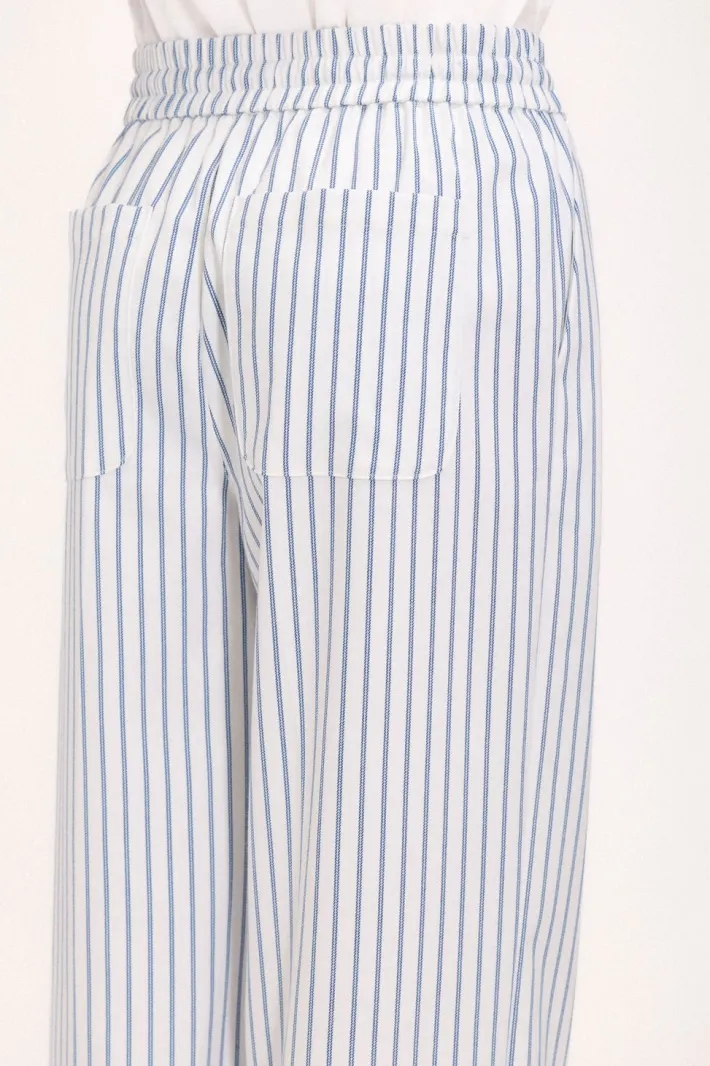 Teddy Smith Pantalon P-ROSALY STRIPE BLANC Shop