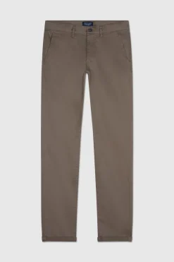 Teddy Smith Pantalon style chino coupe slim P-CHINO CHATAIN Store