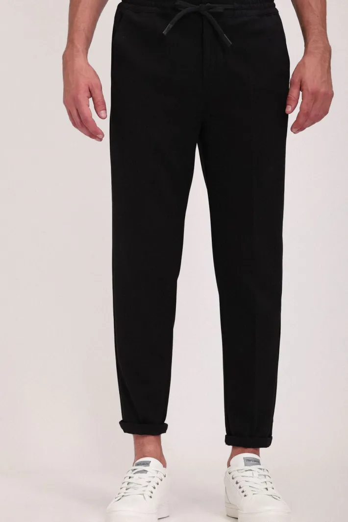 Teddy Smith Pantalon taille élastiquée PYWAN 2 BISTRET NOIR Store