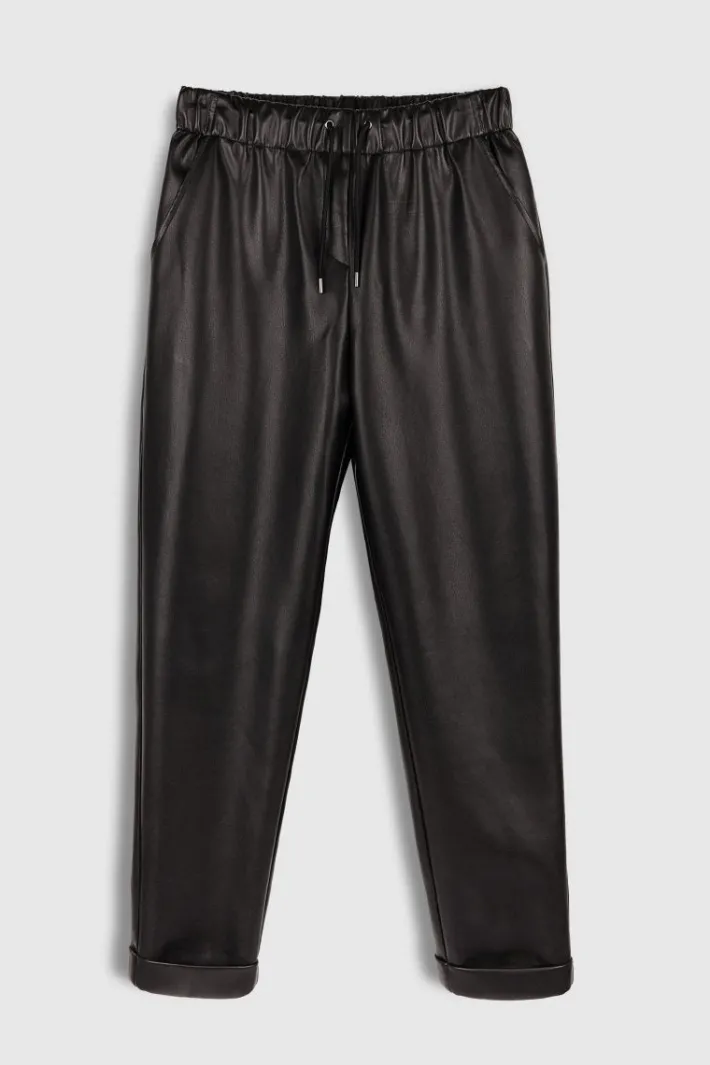 Teddy Smith Pantalon TEDDY SIMILI NOIR Discount