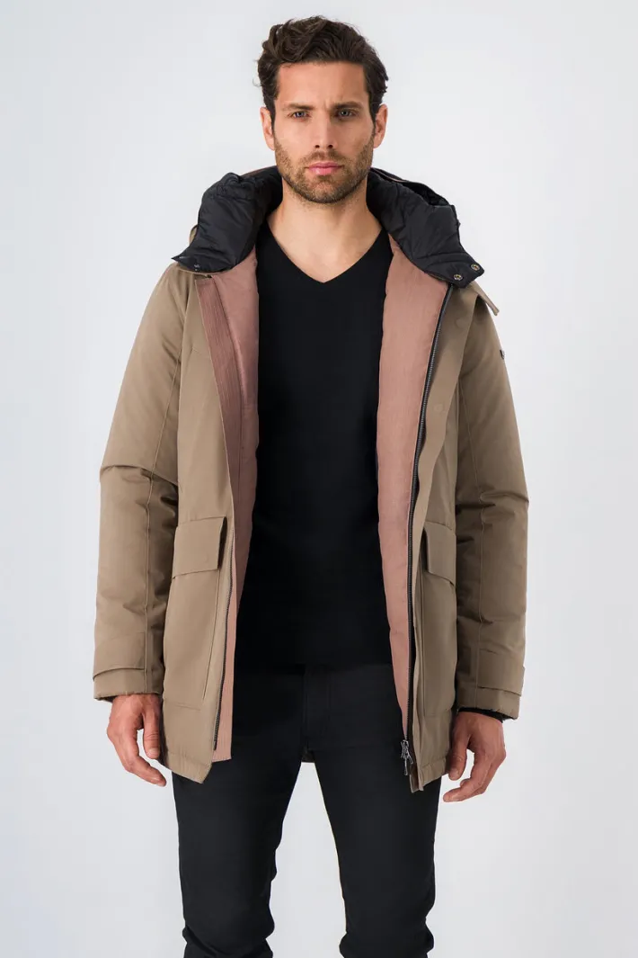 Teddy Smith Parka à col montant DANISH CHATAIN Online