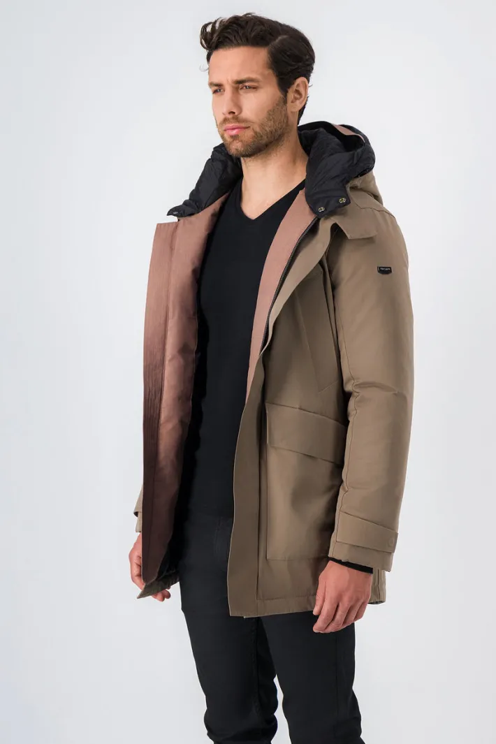 Teddy Smith Parka à col montant DANISH CHATAIN Online