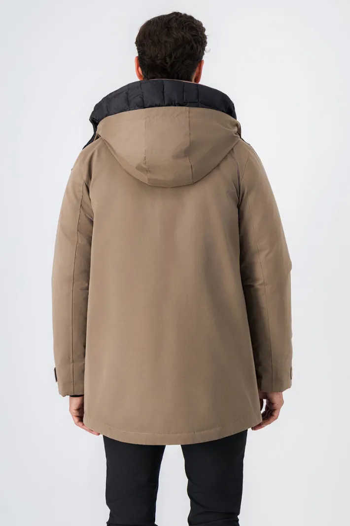 Teddy Smith Parka à col montant DANISH CHATAIN Online