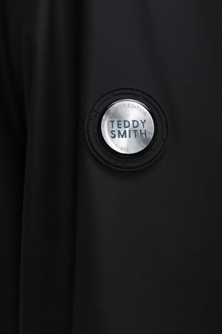 Teddy Smith Parka coupe-vent imperméable P-GRIFFIN CHARBON New