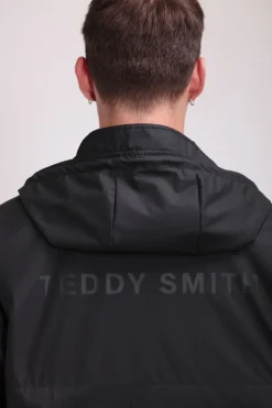 Teddy Smith Parka coupe-vent imperméable P-GRIFFIN CHARBON New
