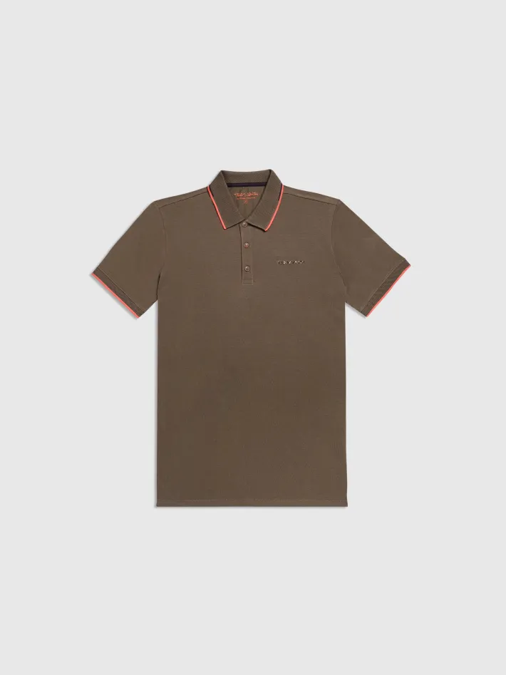 Teddy Smith Polo jersey manches courtes P-REX MC TURBULENCE KAKI TURBULENCEKAKI Cheap