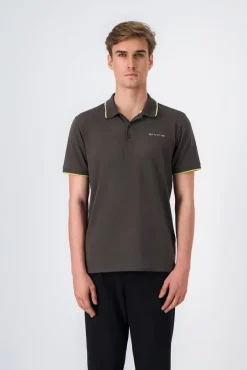 Teddy Smith Polo jersey manches courtes P-REX MC MINERAL KAKI MINERALKAKI Store