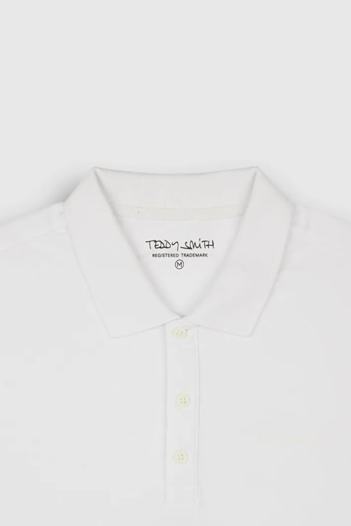 Teddy Smith Polo P-ALBAN BLANC New