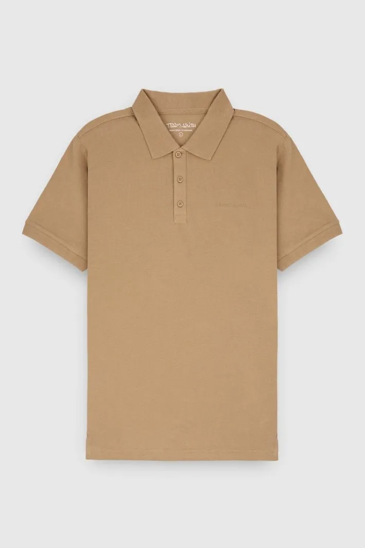 Teddy Smith Polo P-ALBAN MC MOKA BEIGE MOKABEIGE Best Sale