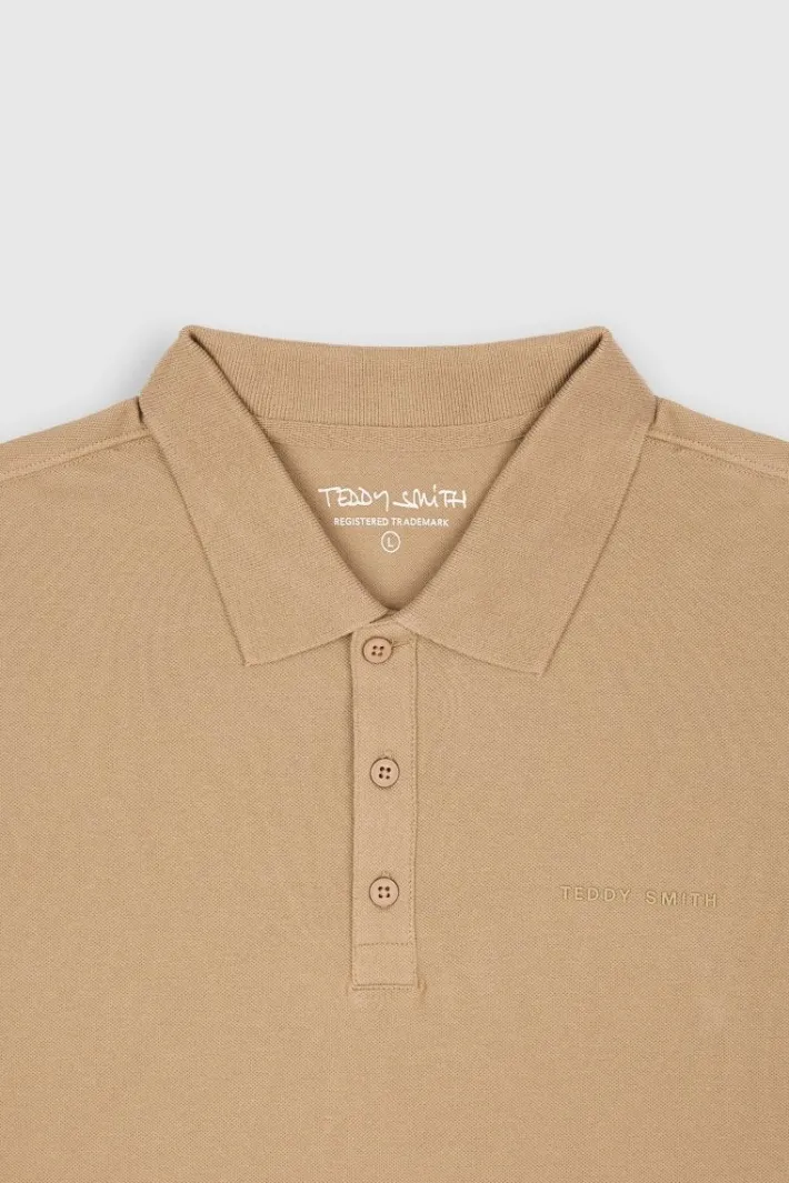 Teddy Smith Polo P-ALBAN MC MOKA BEIGE MOKABEIGE Best Sale