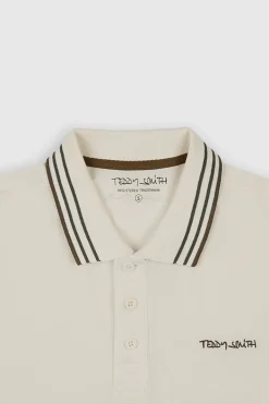 Teddy Smith Polo PASIAN MC MIDDLE WHITE/CONTRAST 1 MIDDLEWHITE/CONTRAST1 New