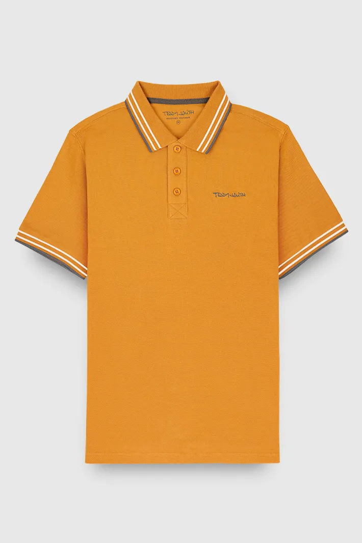 Teddy Smith Polo PASIAN MC ORANGE TOPAZE ORANGETOPAZE New