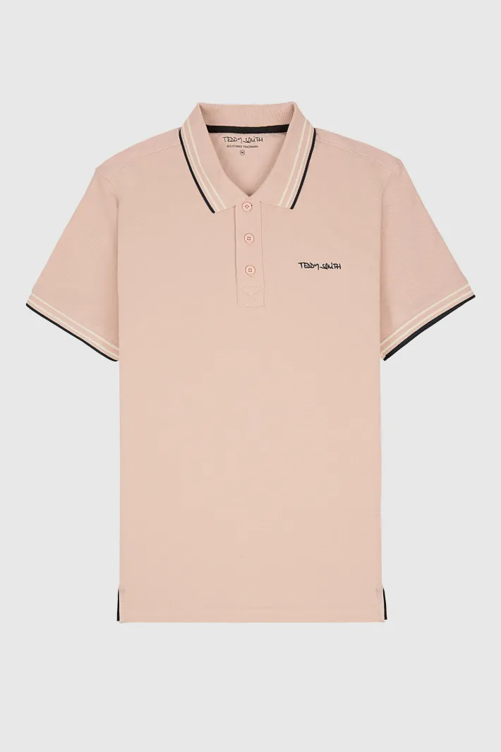 Teddy Smith Polo PASIAN MC ROSE PALE ROSEPALE Cheap