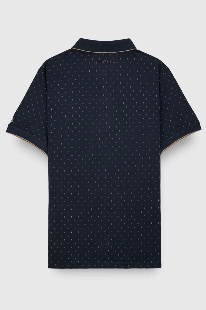 Teddy Smith Polo piqué imprimé manches courtes PASY 2 MC TOTAL NAVY TOTALNAVY Store
