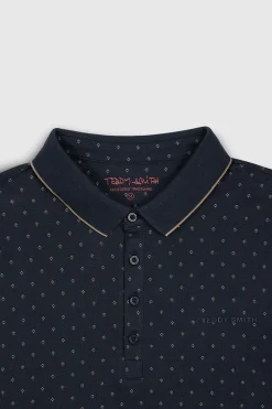 Teddy Smith Polo piqué imprimé manches courtes PASY 2 MC TOTAL NAVY TOTALNAVY Store
