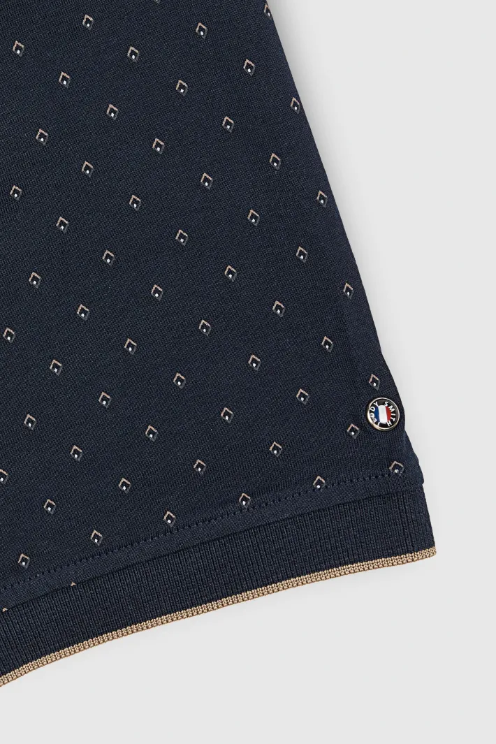 Teddy Smith Polo piqué imprimé manches courtes PASY 2 MC TOTAL NAVY TOTALNAVY Store