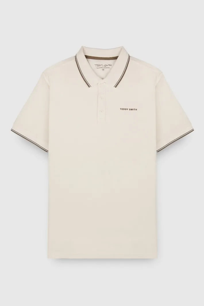 Teddy Smith Polo piqué manches courtes PASIAN 2 MIDDLE WHITE MIDDLEWHITE Shop