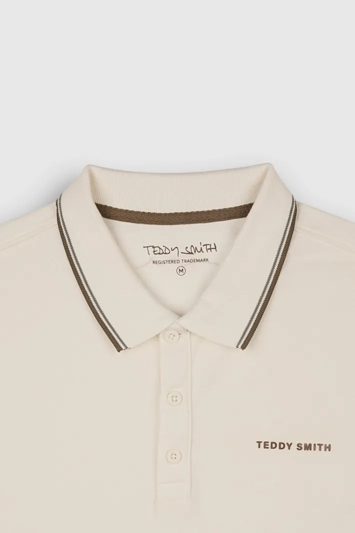 Teddy Smith Polo piqué manches courtes PASIAN 2 MIDDLE WHITE MIDDLEWHITE Shop