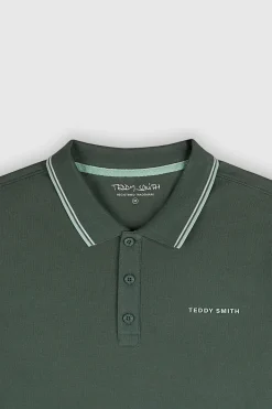 Teddy Smith Polo piqué manches courtes PASIAN 2 VINTAGE KAKI VINTAGEKAKI Discount