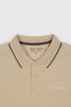Teddy Smith Polo piqué manches courtes PASIAN 2 MC BEIGE Best