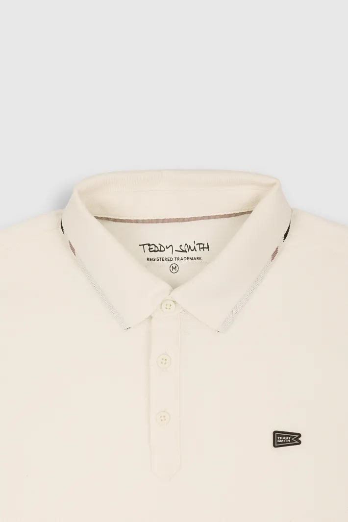 Teddy Smith Polo P-RAYAN MC MIDDLE WHITE MIDDLEWHITE Fashion