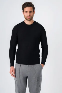 Teddy Smith Pull à col rond BOSCO CHARBON Cheap