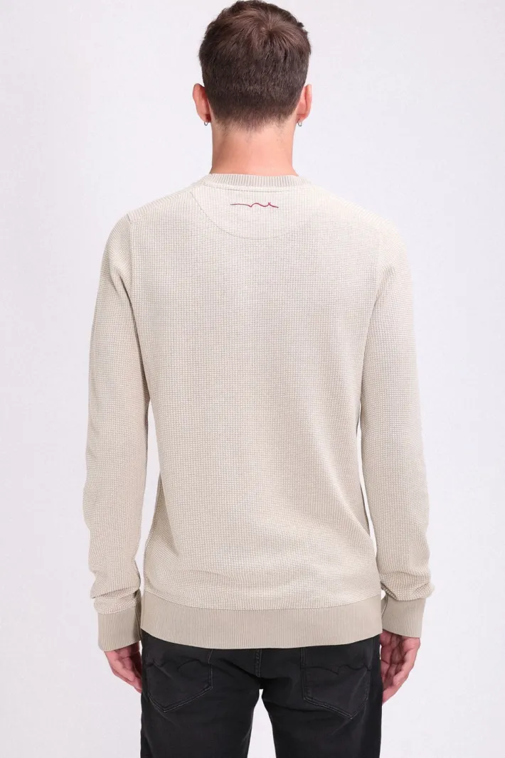 Teddy Smith Pull à col rond P-MILAN 2 BEIGE Shop