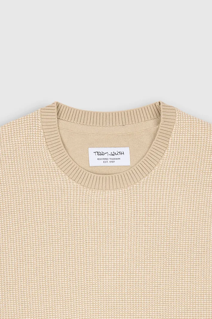 Teddy Smith Pull à col rond P-MILAN 2 BEIGE Shop