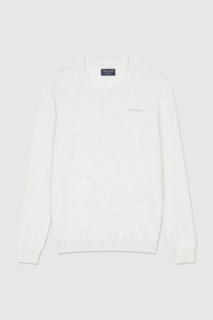 Teddy Smith Pull à col rond PULSER RC BLANC IVOIRE CHINE BLANCIVOIRECHINE Outlet