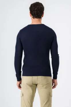 Teddy Smith Pull à col rond PULSER RC TOTAL NAVY CHINE TOTALNAVYCHINE Flash Sale