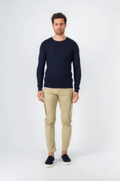 Teddy Smith Pull à col rond PULSER RC TOTAL NAVY CHINE TOTALNAVYCHINE Flash Sale