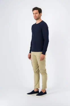 Teddy Smith Pull à col rond PULSER RC TOTAL NAVY CHINE TOTALNAVYCHINE Flash Sale
