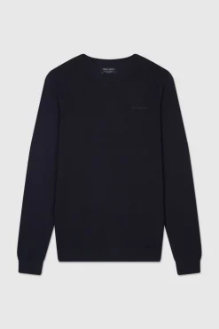 Teddy Smith Pull à col rond PULSER RC TOTAL NAVY CHINE TOTALNAVYCHINE Flash Sale