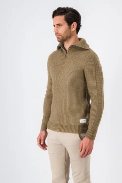 Teddy Smith Pull col camionneur CARMINO CHATAIN CHINE CHATAINCHINE Clearance