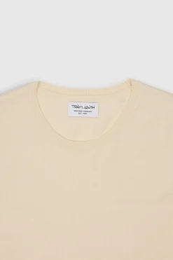 Teddy Smith Pull col rond P-MARC CREAM Outlet