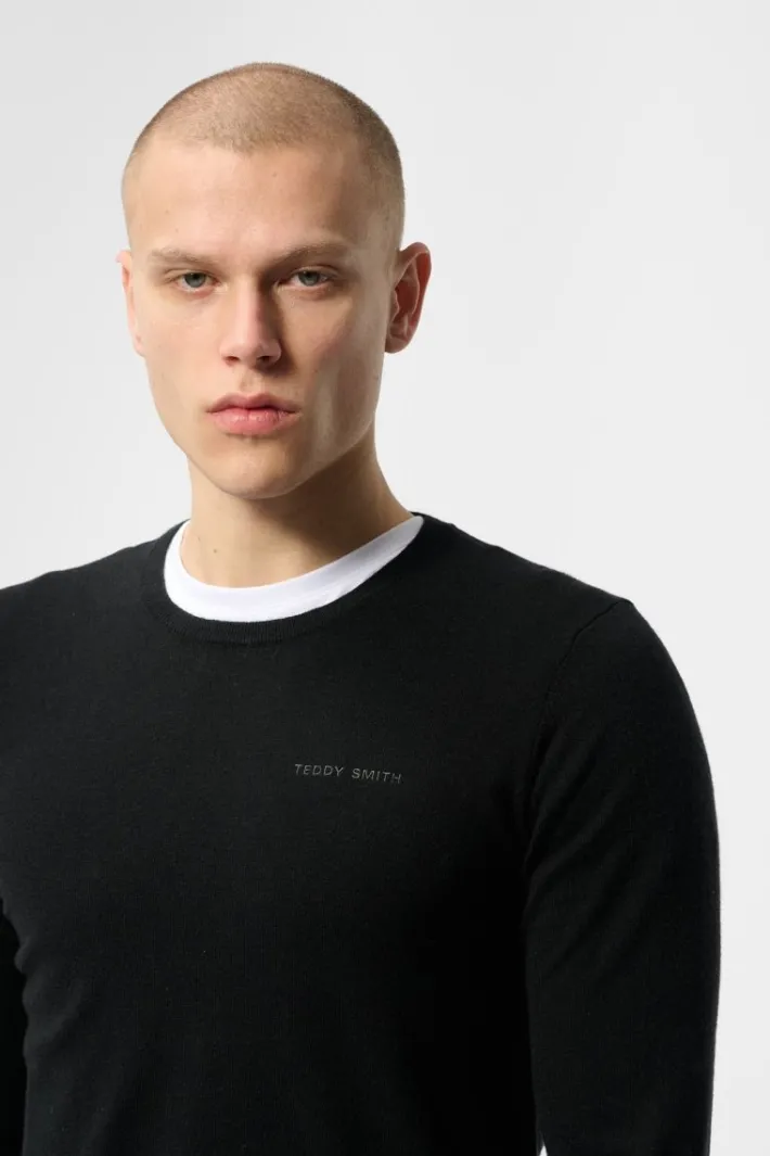 Teddy Smith Pull col rond P-MARC NOIR Cheap