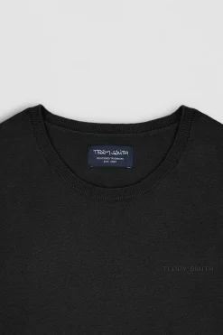 Teddy Smith Pull col rond P-MARC NOIR Cheap