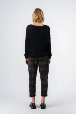 Teddy Smith Pull col V LISON NOIR Shop