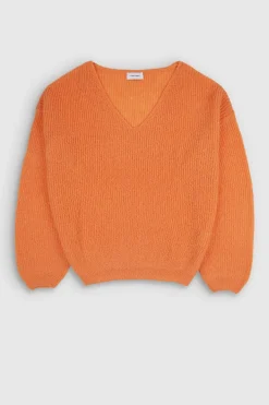 Teddy Smith Pull col V P-MAG SWEET ABRICOT SWEETABRICOT Shop