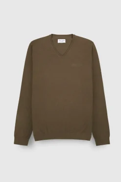 Teddy Smith Pull col V P-MARCO CHATAIN Hot