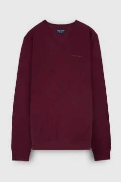 Teddy Smith Pull col V P-MARCO DARK WINE DARKWINE Cheap