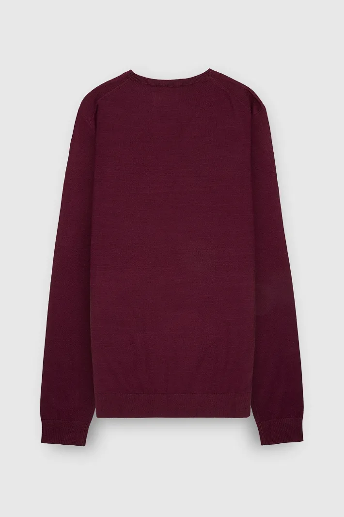 Teddy Smith Pull col V P-MARCO DARK WINE DARKWINE Cheap