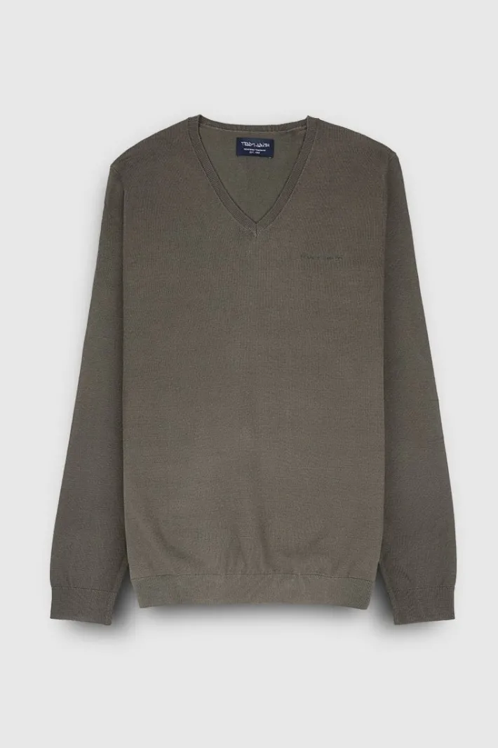 Teddy Smith Pull col V P-MARCO RAVEN KAKI RAVENKAKI Online