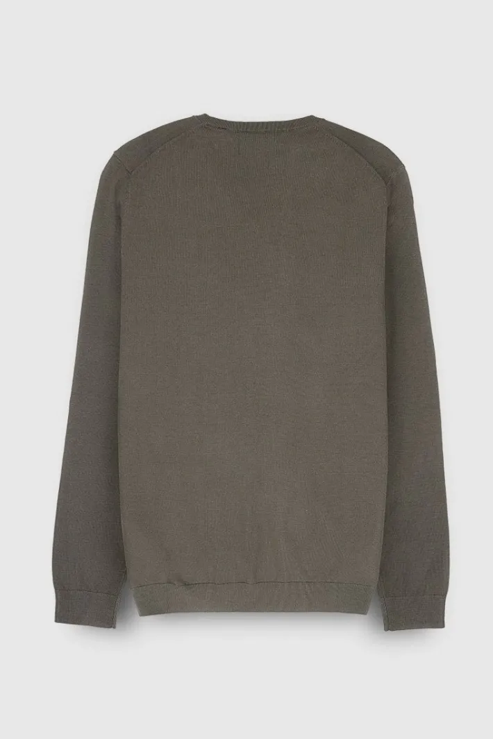 Teddy Smith Pull col V P-MARCO RAVEN KAKI RAVENKAKI Online