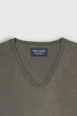 Teddy Smith Pull col V P-MARCO RAVEN KAKI RAVENKAKI Online