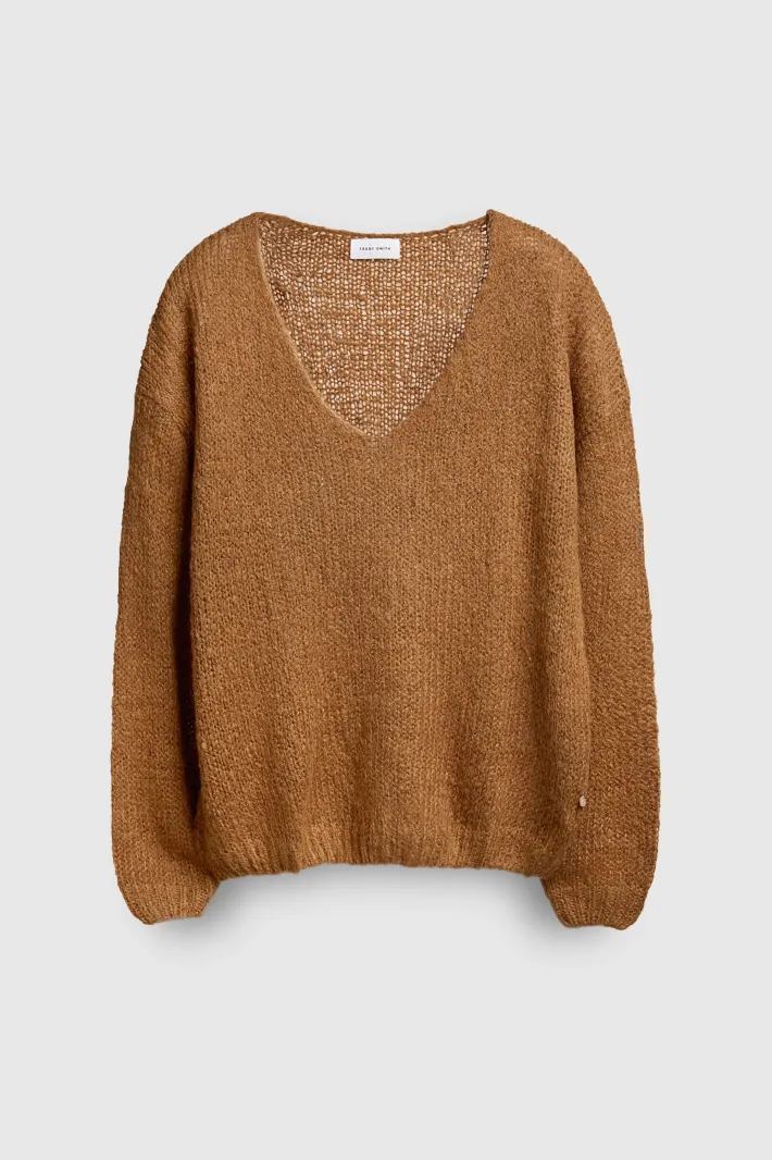 Teddy Smith Pull col V P-MOLLY CARAMEL Outlet