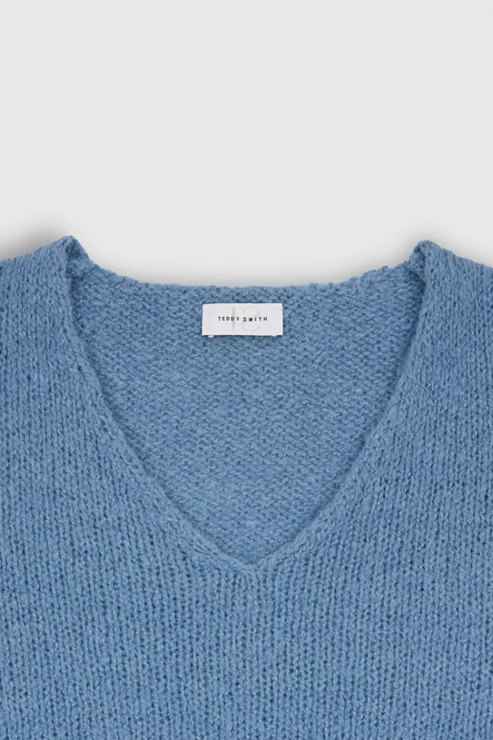 Teddy Smith Pull col V P-MOLLY CORONET BLUE CORONETBLUE Best