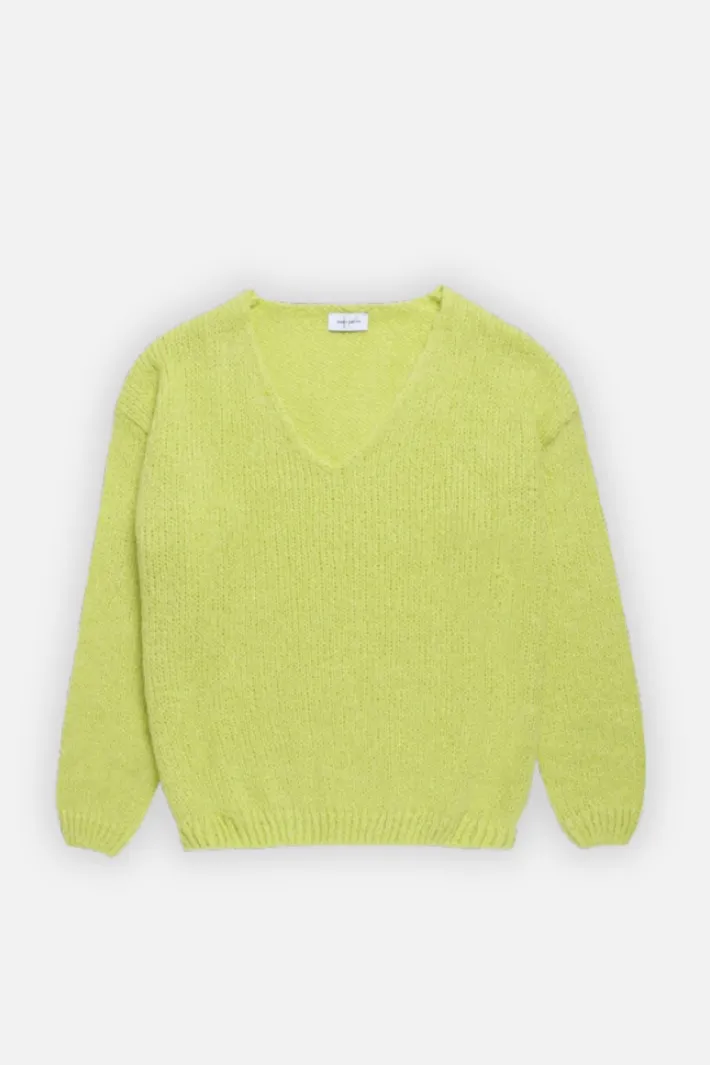 Teddy Smith Pull col V P-MOLLY GREEN NEON GREENNEON Hot